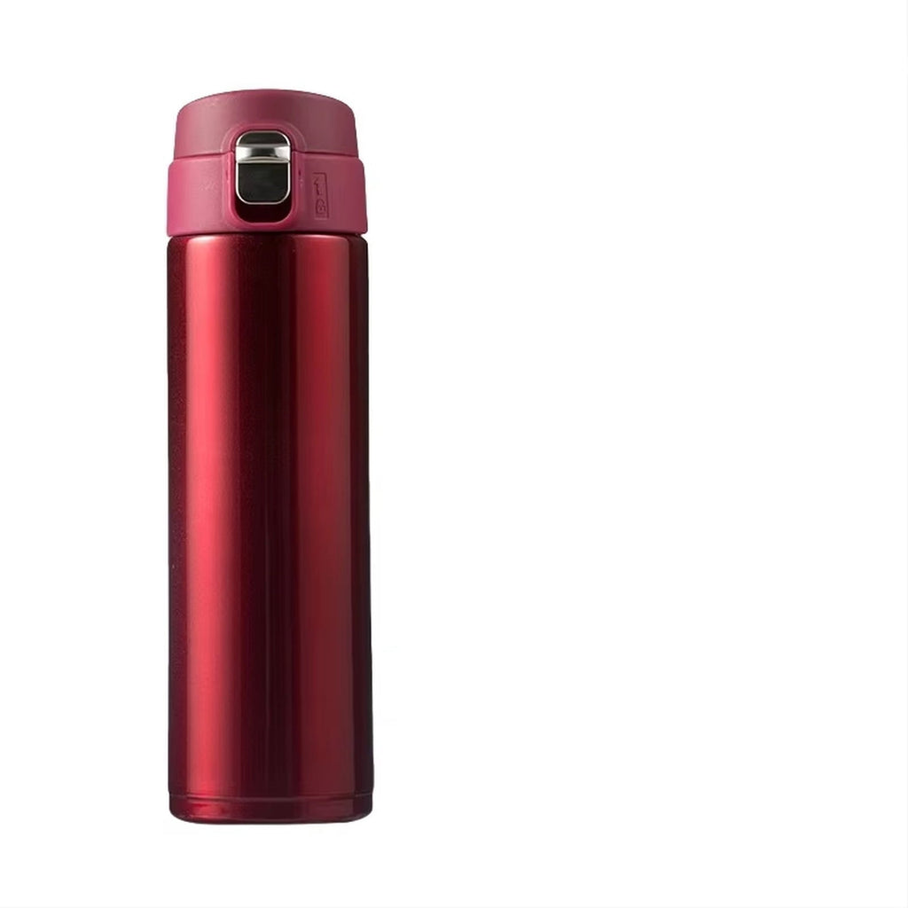 Insulated Stainless Steel Water Bottle with Auto Pop Lid - Image 6