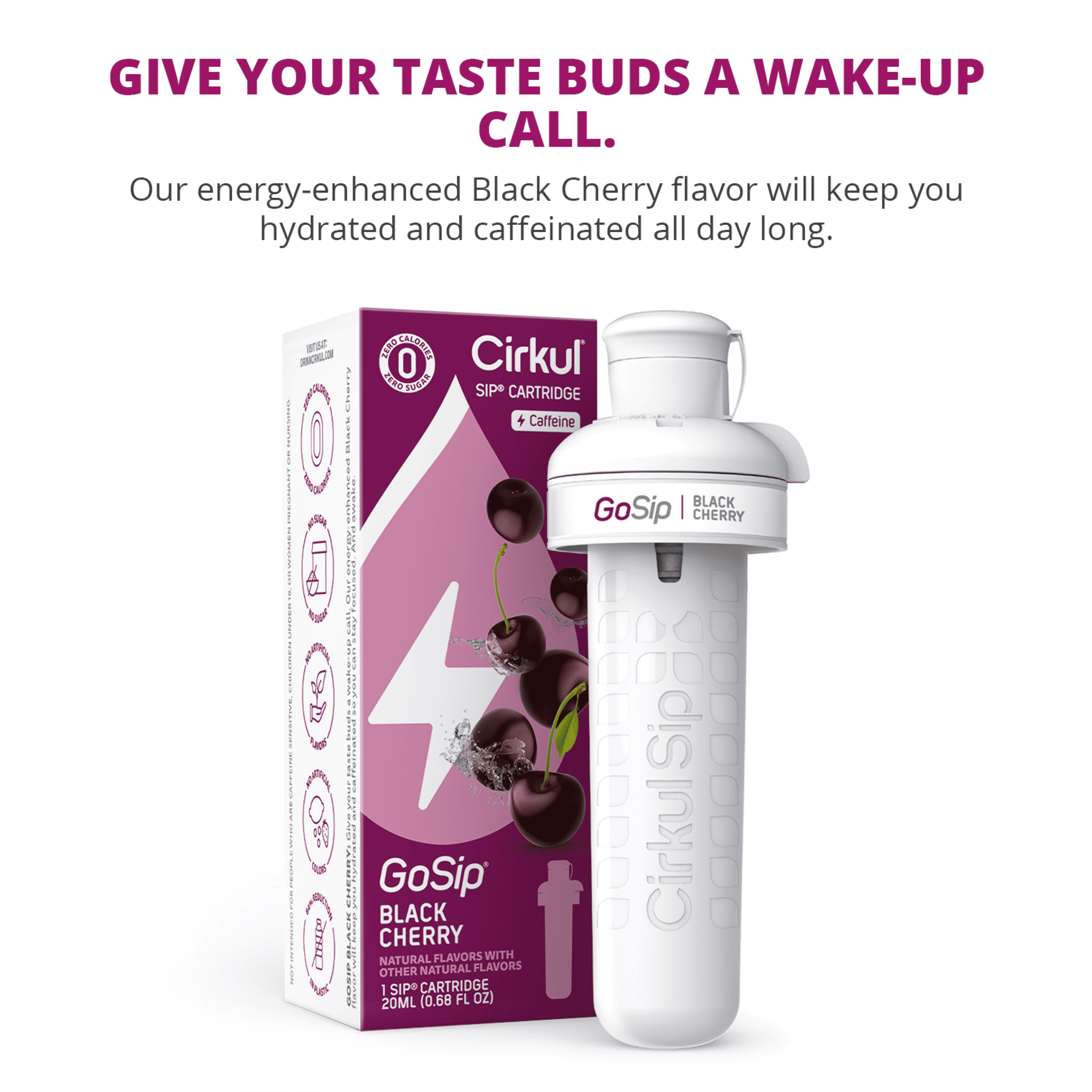 (2 pack)   Black Cherry Flavor Cartridge, Drink Mix, 1-Pack