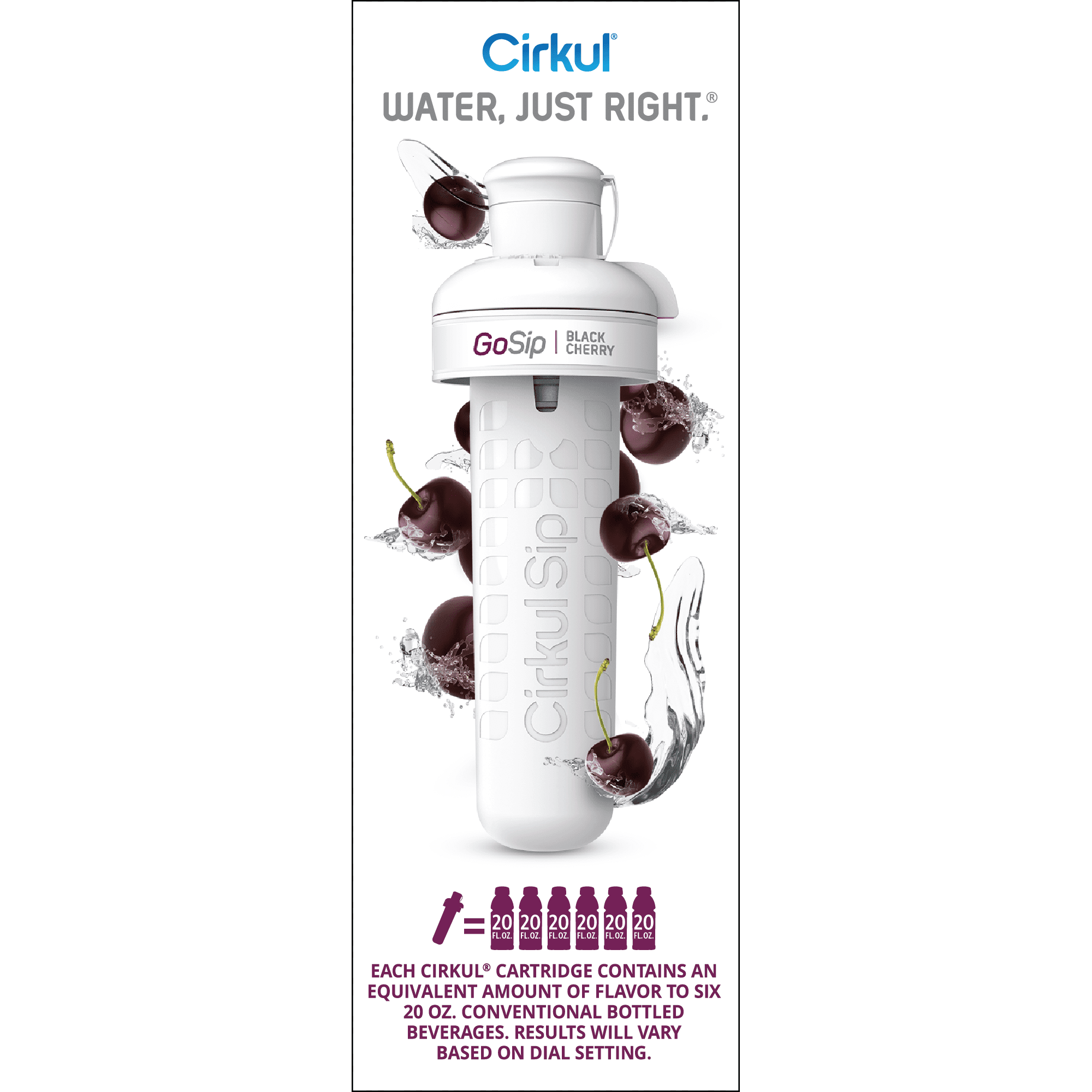 (2 pack)   Black Cherry Flavor Cartridge, Drink Mix, 1-Pack