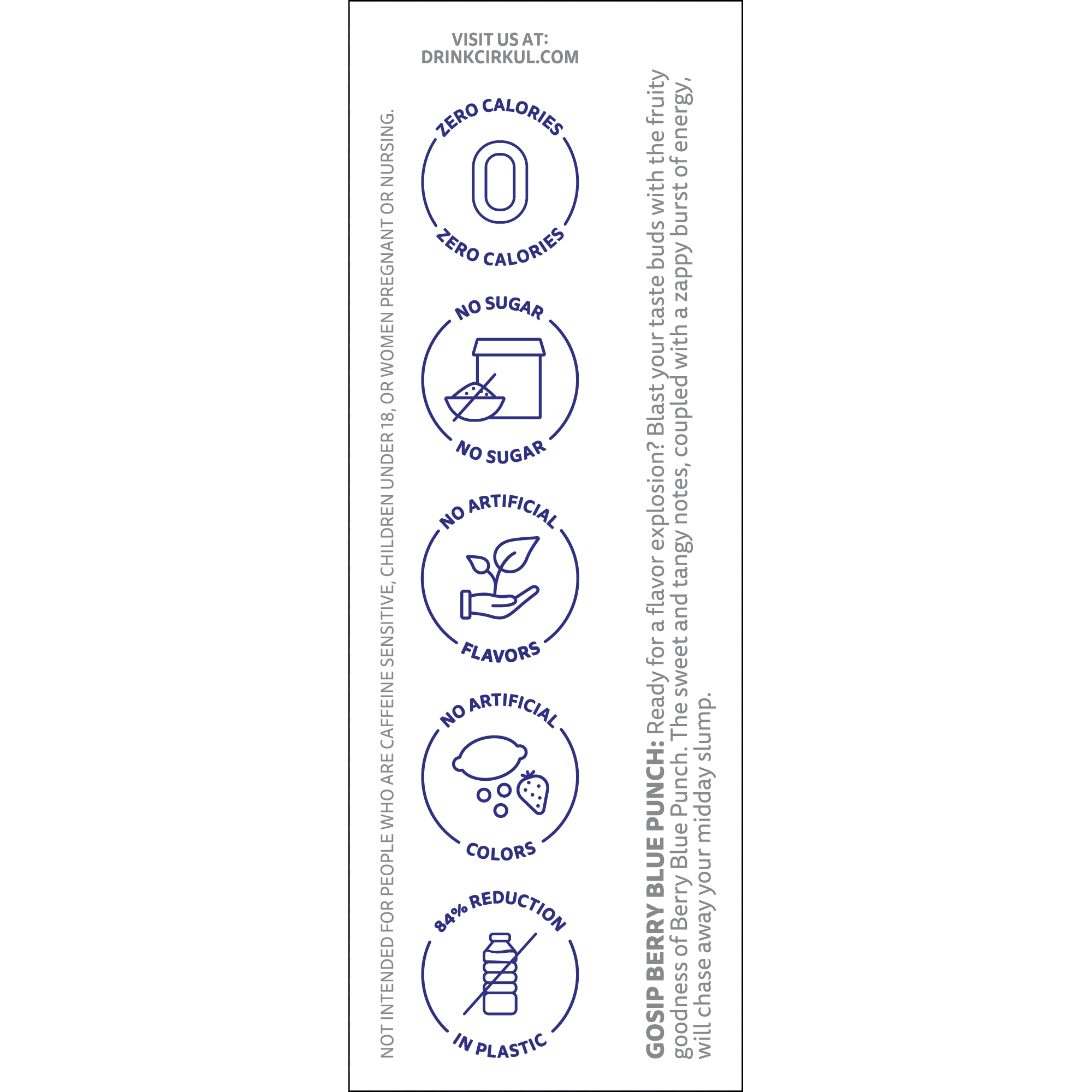 (2 pack)   Berry Blue Punch Flavor Cartridge, Drink Mix, 1-Pack