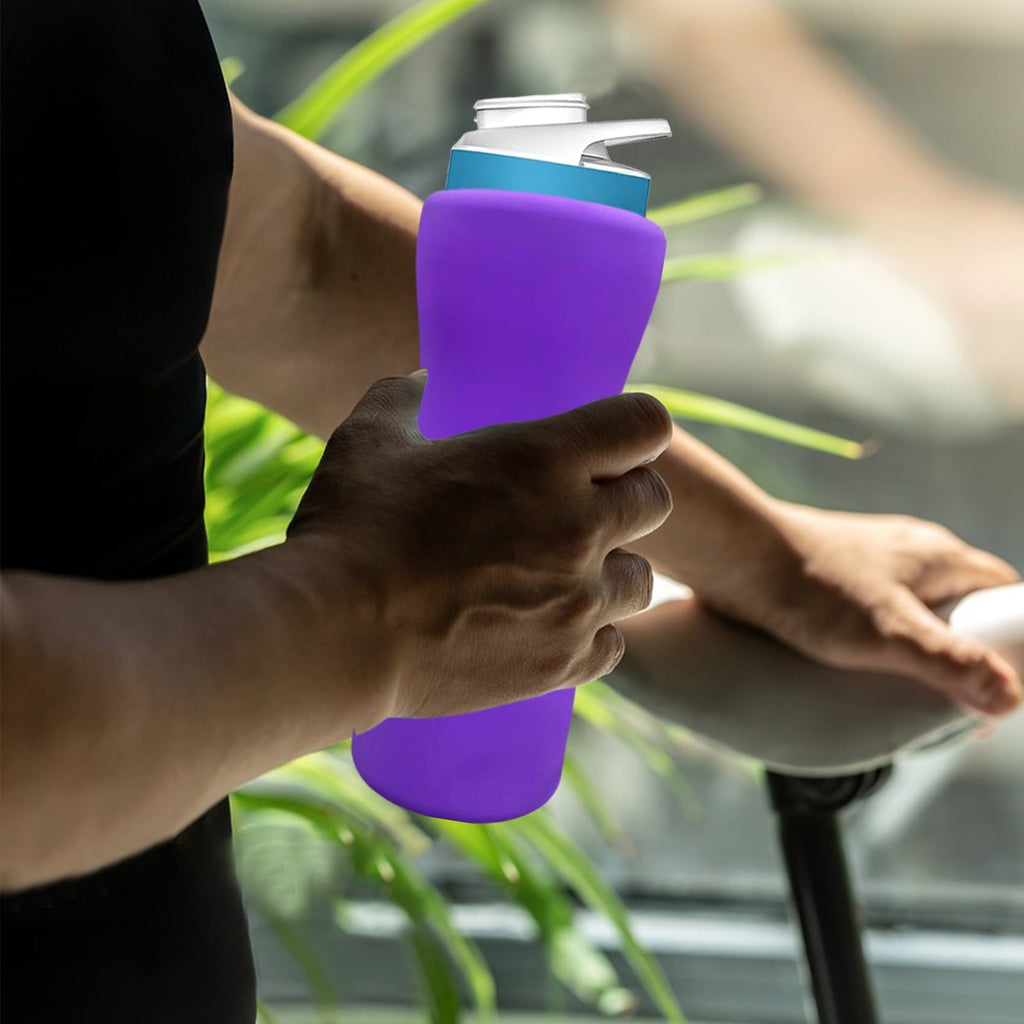 22oz Insulated Tumbler with Silicone Cover and Anti-Slip Grip - Image 5