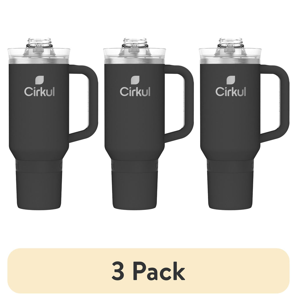 40oz Insulated Stainless Steel Tumbler with Handle and Straw Lid