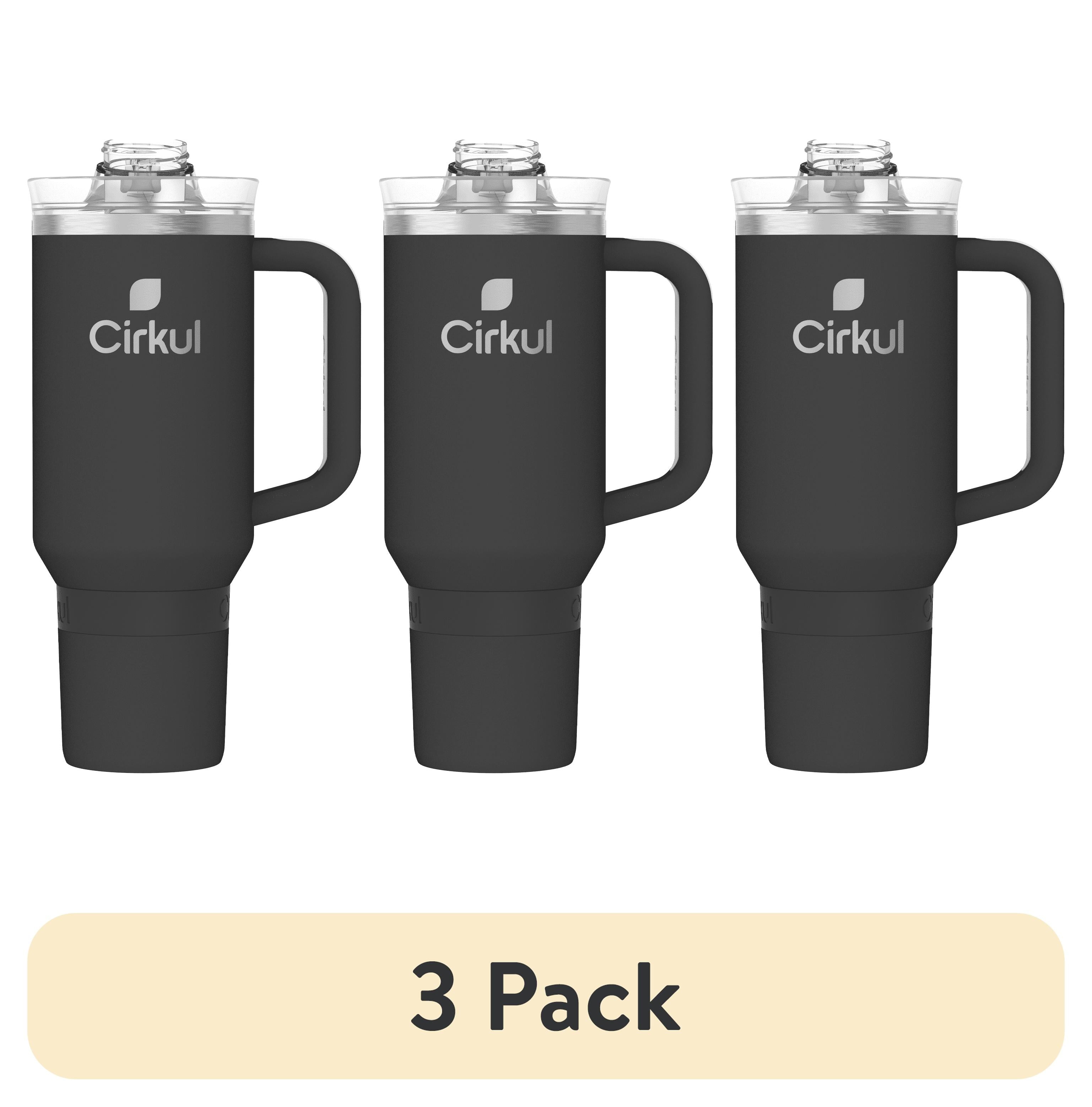 40oz Insulated Stainless Steel Tumbler with Handle and Straw Lid