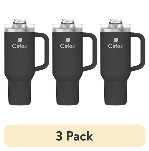 40oz Insulated Stainless Steel Tumbler with Handle and Straw Lid