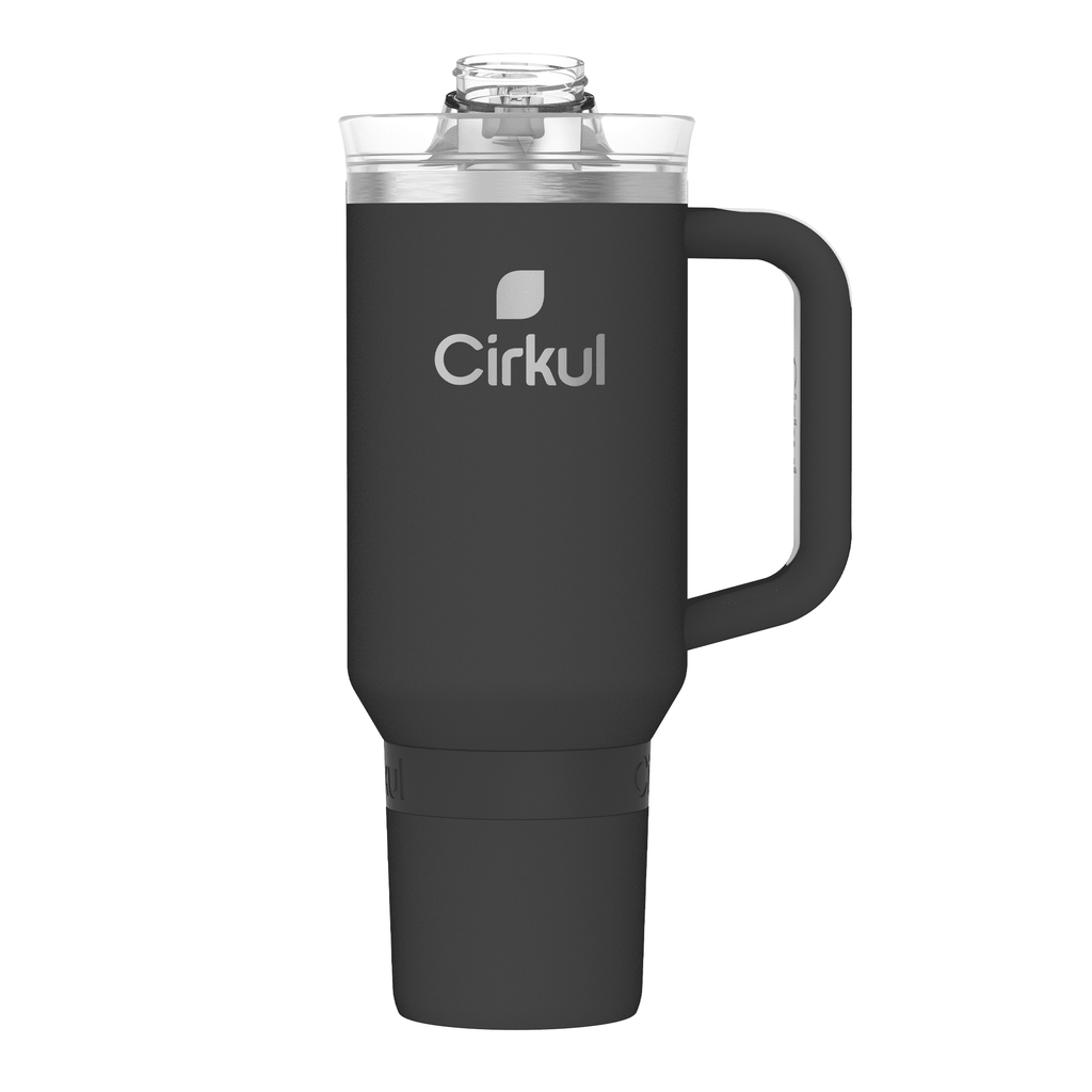 40oz Insulated Stainless Steel Tumbler with Handle and Straw Lid - Image 2