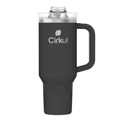 40oz Insulated Stainless Steel Tumbler with Handle and Straw Lid - Image 2