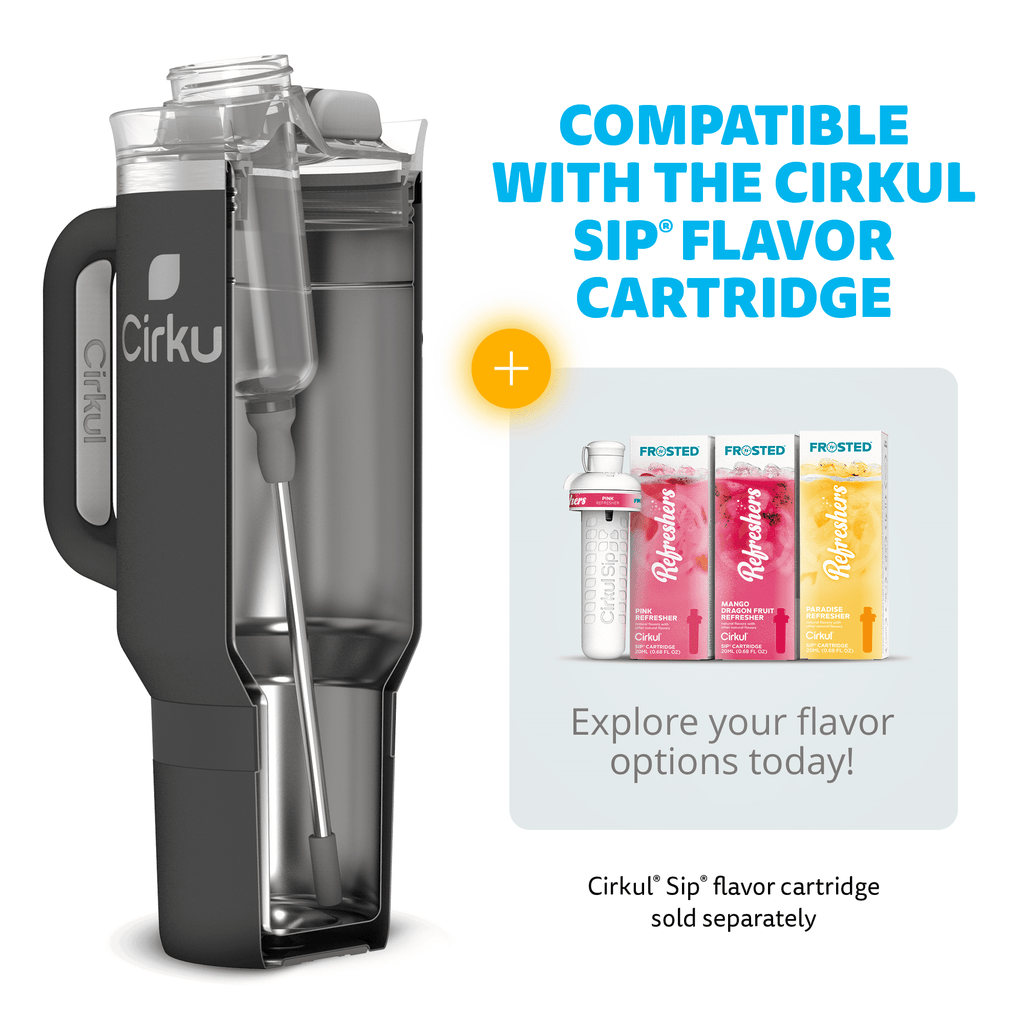 40oz Insulated Stainless Steel Tumbler with Handle and Straw Lid - Image 5