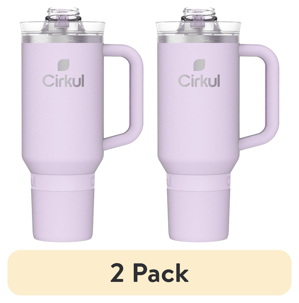 40oz Double-Wall Insulated Stainless Steel Tumbler with Handle, Lilac