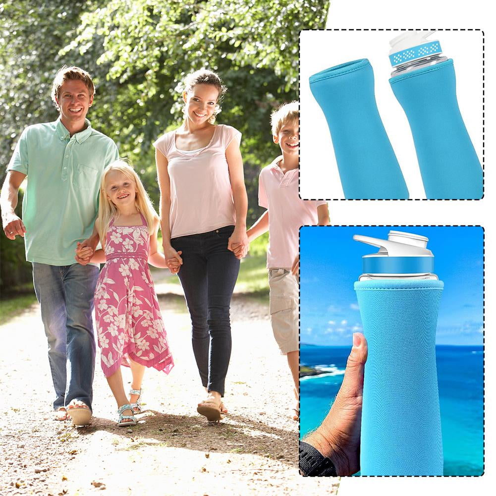 Insulated Water Bottle Sleeve with Strap in Multiple Colors - Image 2