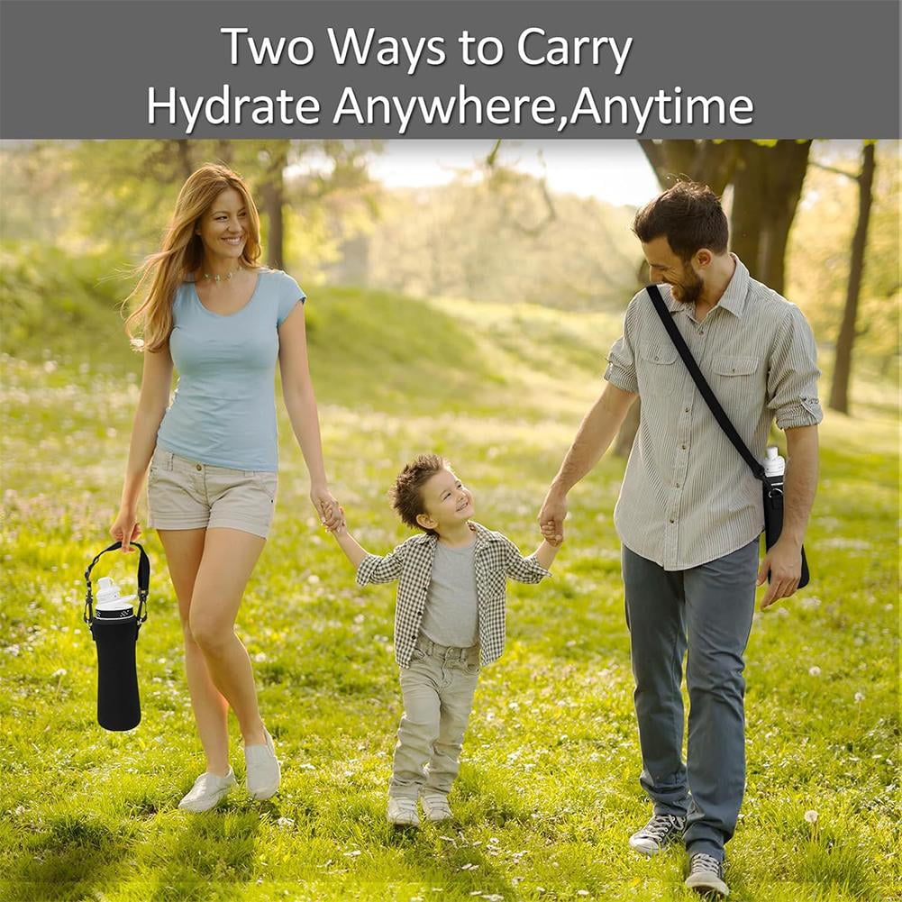 Insulated Water Bottle Sleeve with Strap in Multiple Colors - Image 6