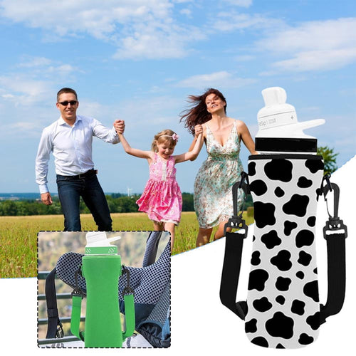 22oz Insulated Water Bottle Sleeve with Strap and Anti-Sweat Design - Image 2